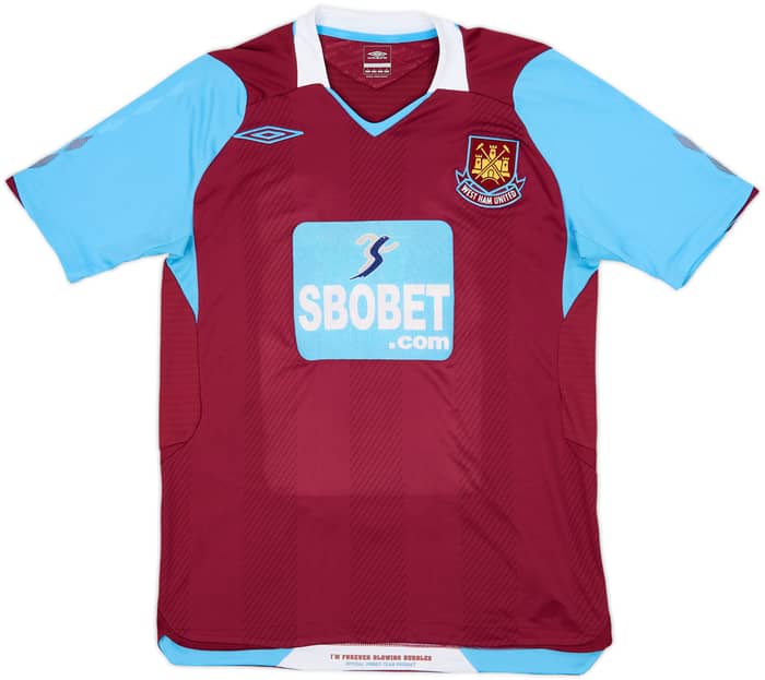 2008-09 West Ham Home Shirt Noble #16 - 9/10 - (S)