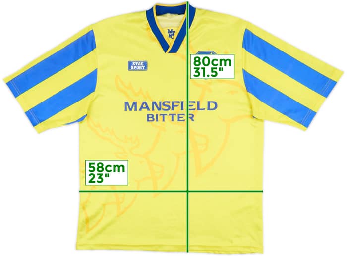 1995-96 Mansfield Town Home Shirt - 6/10 - (XL)