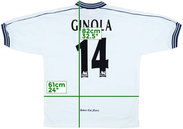 1997-99 Tottenham Home Shirt Ginola #14 - (L)