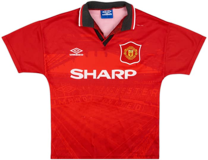 1994-96 Manchester United Home Shirt Giggs #11 - 6/10 - (Y)
