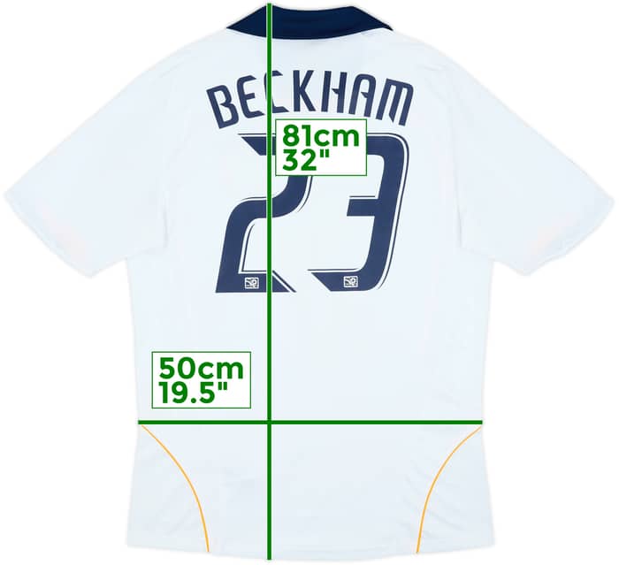 2008-09 LA Galaxy Home Shirt Beckham #23 - 6/10 - (M)