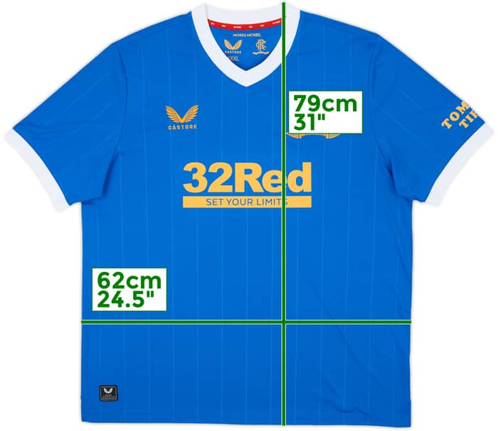 2021-22 Rangers Home Shirt - 10/10 - (3XL)
