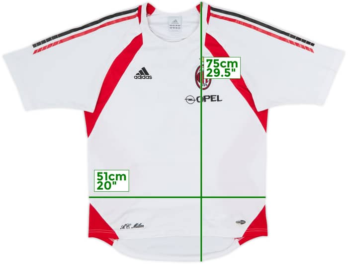 2005-06 AC Milan adidas Training Shirt - 8/10 - (M)