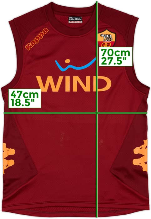 2008-09 Roma Kappa Training Vest - 6/10 - (M)