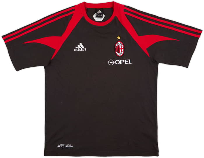 2004-05 AC Milan adidas Cotton Tee - 9/10 - (M)