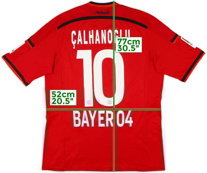 2014-15 Bayer Leverkusen Home Shirt Calhanoglu #10 - 6/10 - (L)