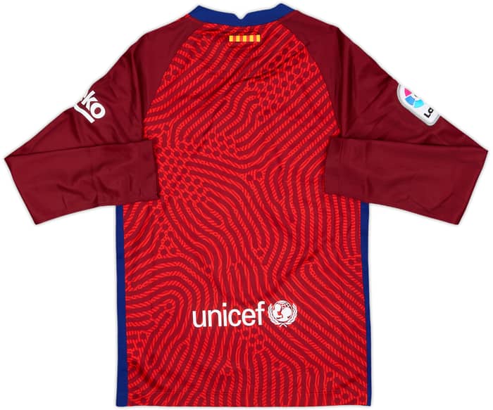 2020-21 Barcelona GK Shirt - 10/10 - (M.Boys)
