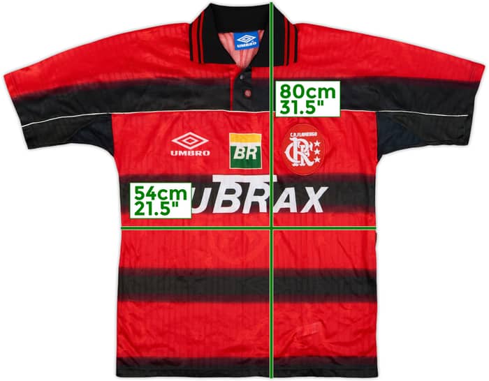 1997-99 Flamengo Home Shirt - 9/10 - (L)
