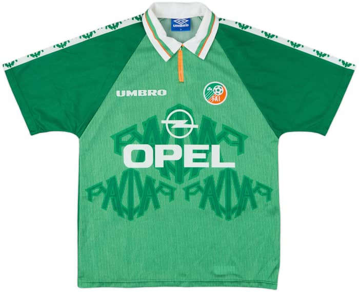 1996-98 Ireland Home Shirt Keane #6 - 8/10 - (M)
