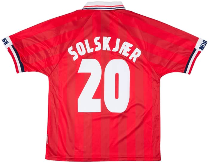 1998-00 Norway Home Shirt Solskjaer #20 - 8/10 - (M)