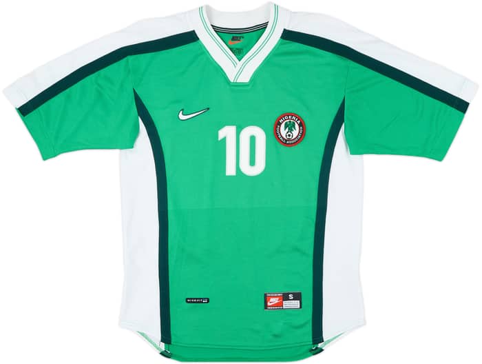 1998-00 Nigeria Home Shirt Okocha #10 - 10/10 - (S)