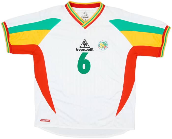 2002-04 Senegal Home Shirt Cisse #6 - 9/10 - (M)