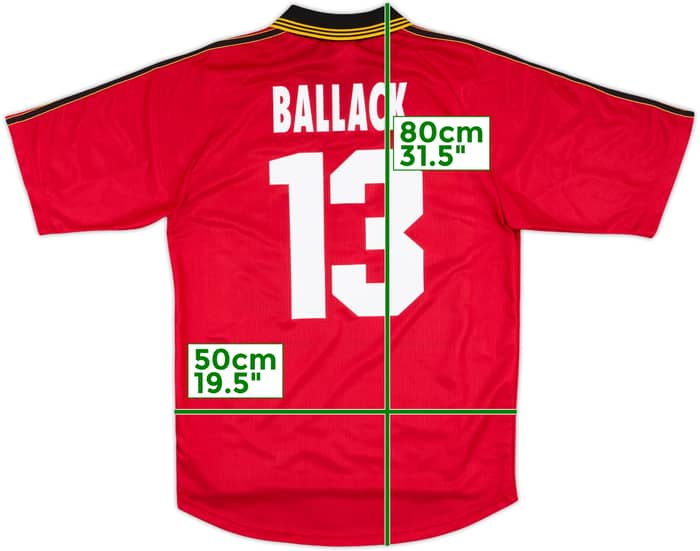 1998-00 Bayer Leverkusen Home Shirt Ballack #13 - 9/10 - (S)