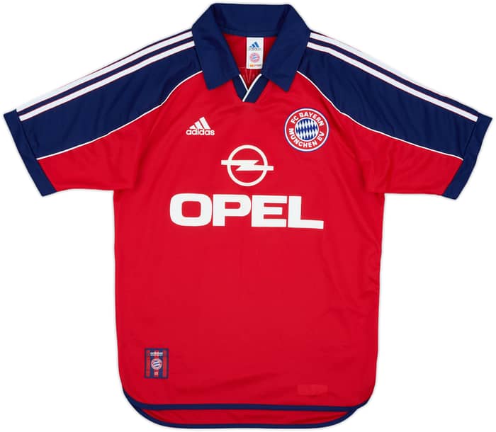 1999-01 Bayern Munich Home Shirt Elber #9 - 9/10 - (S)
