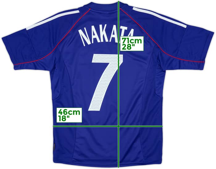 2002-04 Japan Home Shirt Nakata #7 - 8/10 - (S)