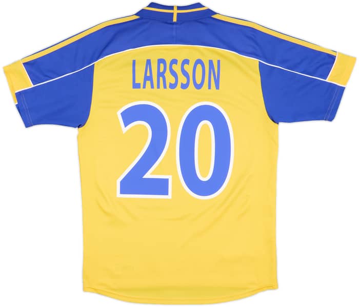2000-02 Sweden Home Shirt Larsson #20 - 9/10 - (S)
