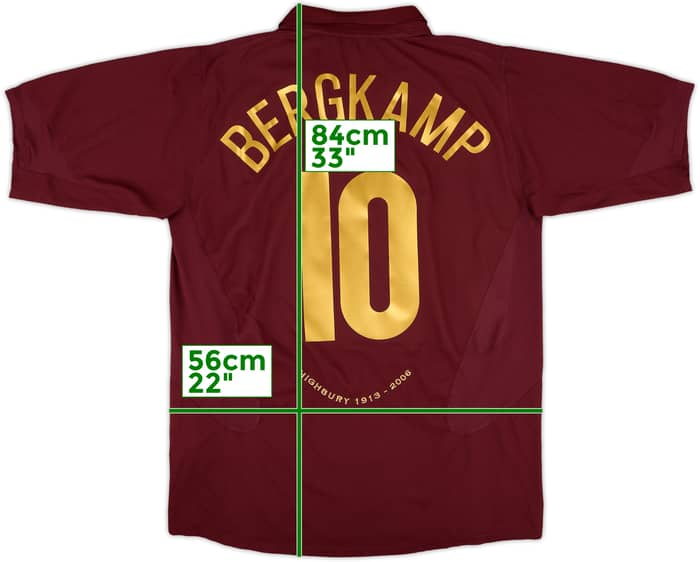2005-06 Arsenal Home Shirt Bergkamp #10 - 10/10 - (XL)