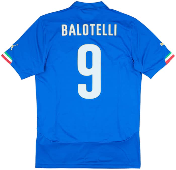 2014-15 Italy Home Shirt Balotelli #9 - 9/10 - (L)