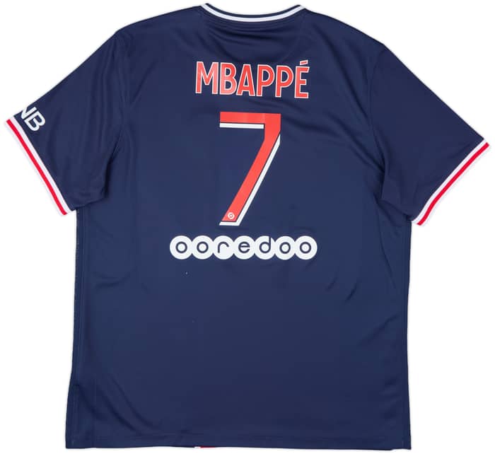 2020-21 Paris Saint-Germain Home Shirt Mbappe #7 - 7/10 - (XL)