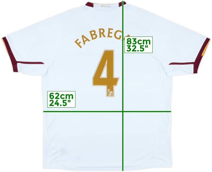 2007-08 Arsenal Away Shirt Fabregas #4 - 8/10 - (XL)