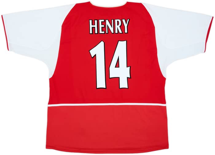 2002-04 Arsenal Home Shirt Henry #14 - 8/10 - (XXL)