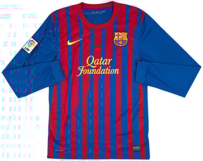 2011-12 Barcelona Home L/S Shirt Messi #10 - 5/10 - (S)