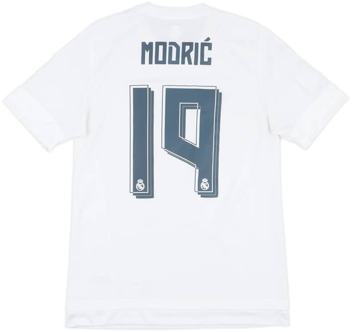 2015-16 Real Madrid Home Shirt Modric #19 - 8/10 - (M)