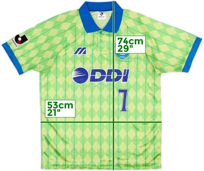 1993-95 Bellmare Hiratsuka Home Shirt #7 - 5/10 - (L)
