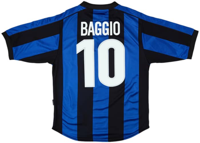 1999-00 Inter Milan Home Shirt Baggio #10 - 8/10 - (S)