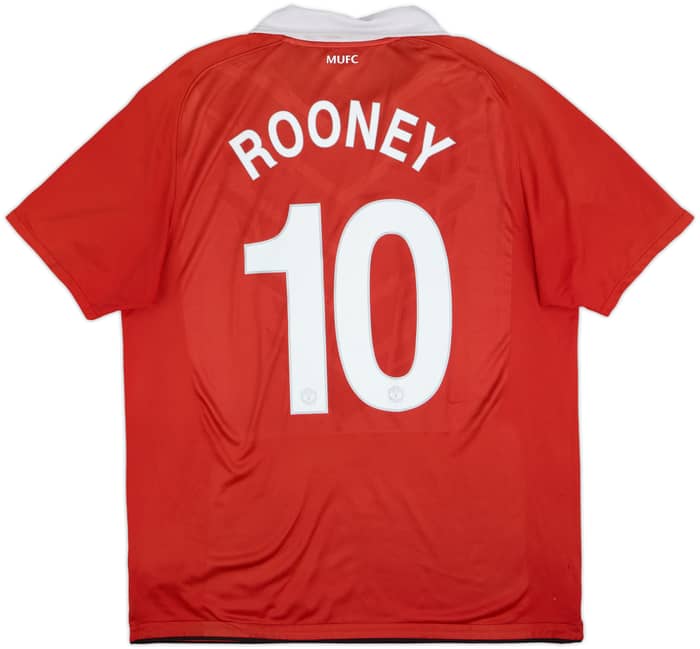 2010-11 Manchester United Home Shirt Rooney #10 - 6/10 - (L)