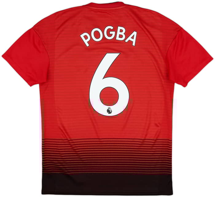 2018-19 Manchester United Home Shirt Pogba #6 - 8/10 - (S)