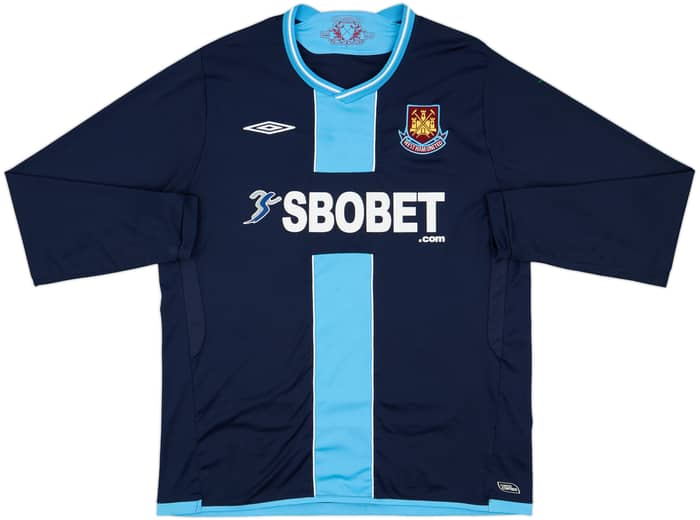 2009-10 West Ham Away L/S Shirt Noble #16 - 8/10 - (XL)