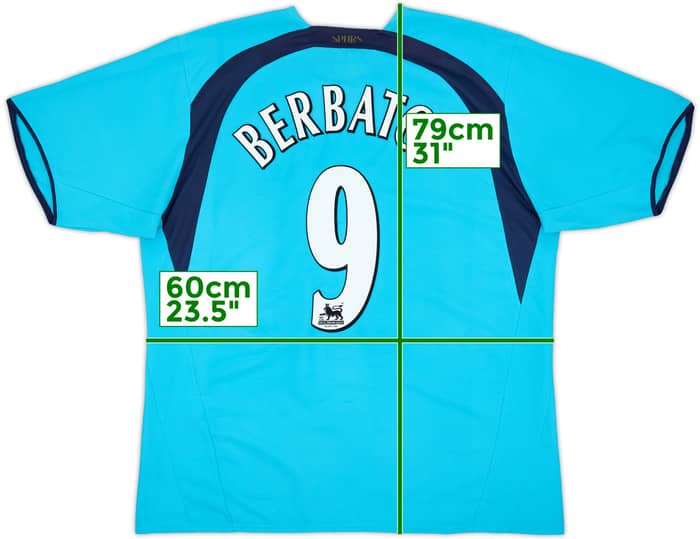2006-07 Tottenham Away Shirt Berbatov #9 - 8/10 - (XL)
