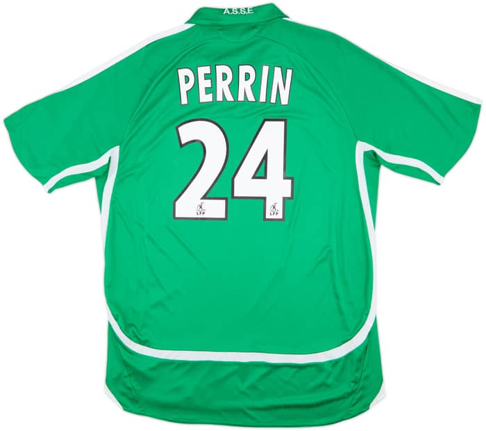 2006-07 Saint Etienne Home Shirt Perrin #24 - 8/10 - (L)