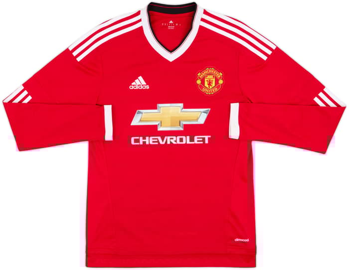 2015-16 Manchester United Home L/S Shirt Rooney #10 - 10/10 - (S)
