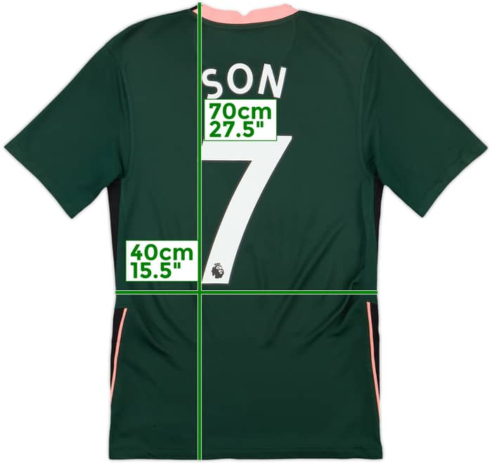 2020-21 Tottenham Away Shirt Son #7 - 8/10 - (XS)
