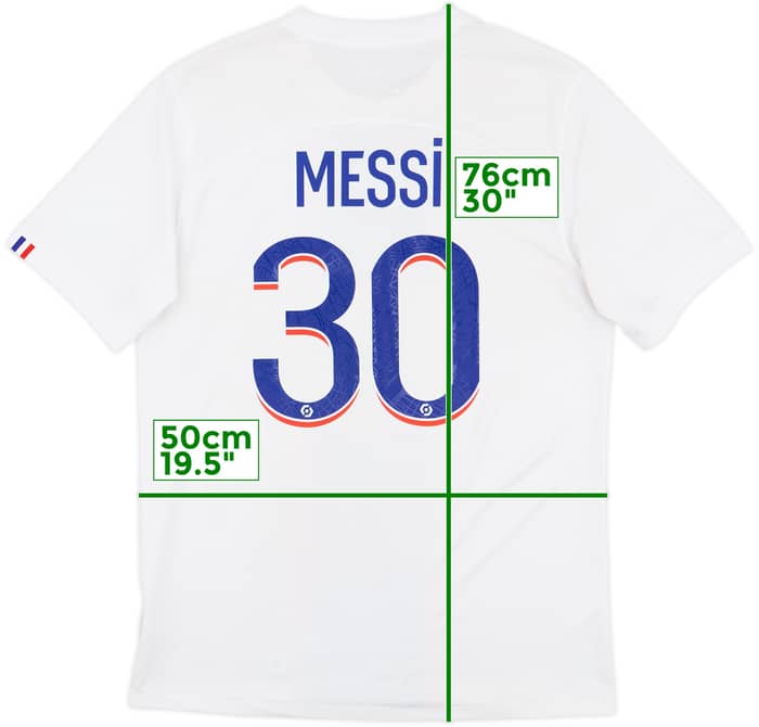 2022-23 Paris Saint-Germain Third Shirt Messi #30 - 7/10 - (M)