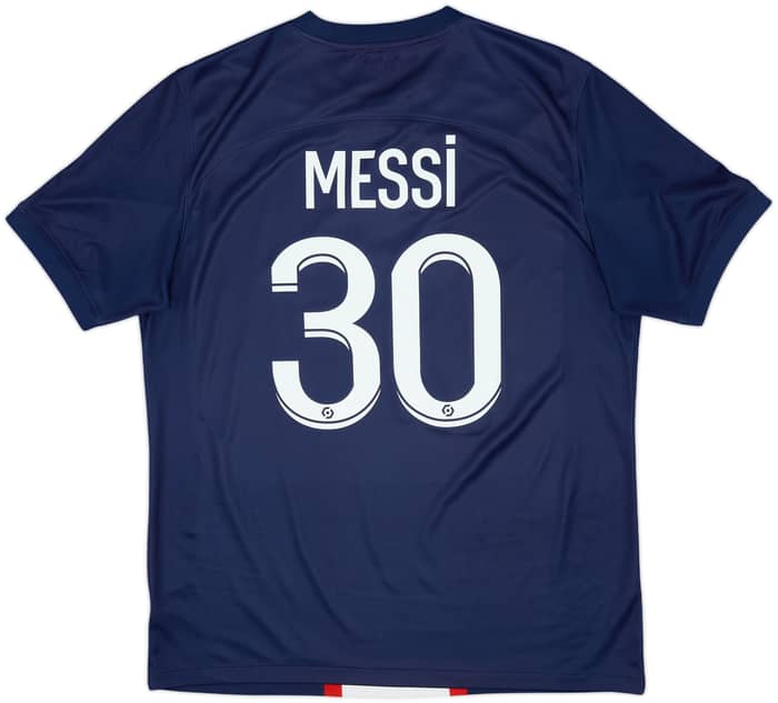 2022-23 Paris Saint-Germain Home Shirt Messi #30 - 7/10 - (L)