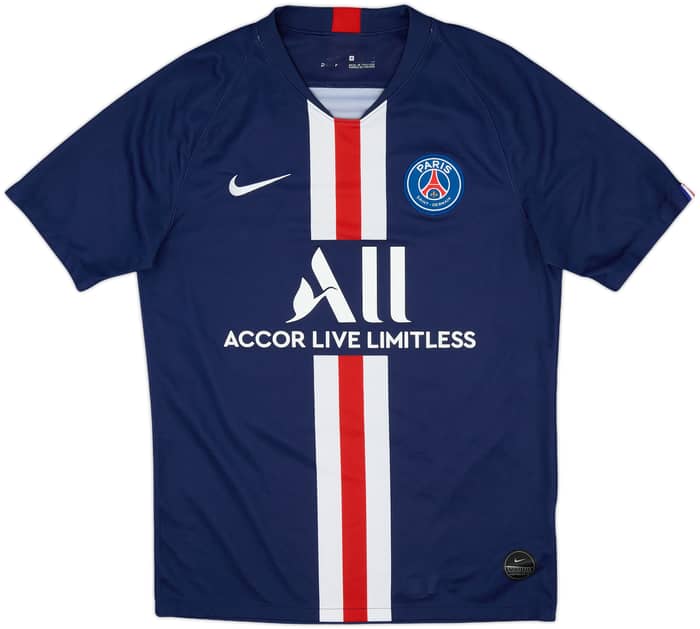 2019-20 Paris Saint-Germain Home Shirt Mbappe #7 - 8/10 - (M)