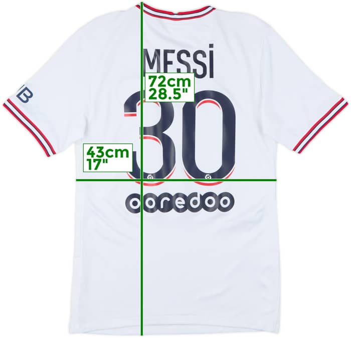 2021-22 Paris Saint-Germain Fourth Shirt Messi #30 - 8/10 - (XS)