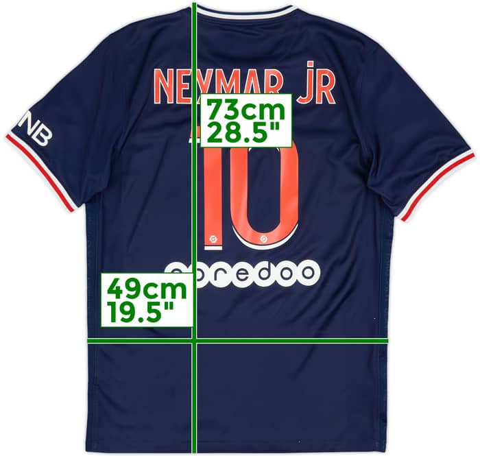 2020-21 Paris Saint-Germain Home Shirt NeymarJr #10 - 8/10 - (M)