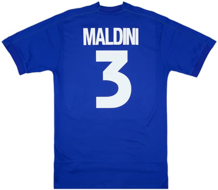 1998-99 Italy Home Shirt Maldini #3 - 9/10 - (M)