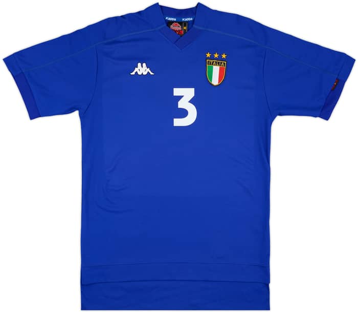 1998-99 Italy Home Shirt Maldini #3 - 9/10 - (M)