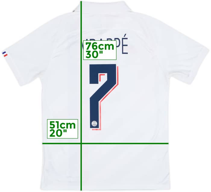 2019-20 Paris Saint-Germain Third Shirt Mbappe #7 - 9/10 - (M)