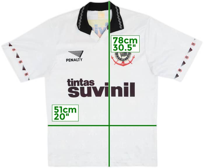 1995 Corinthians Home Shirt - 9/10 - (M)