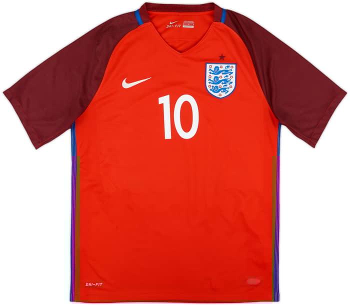2016-17 England Away Shirt Rooney #10 - 6/10 - (M)
