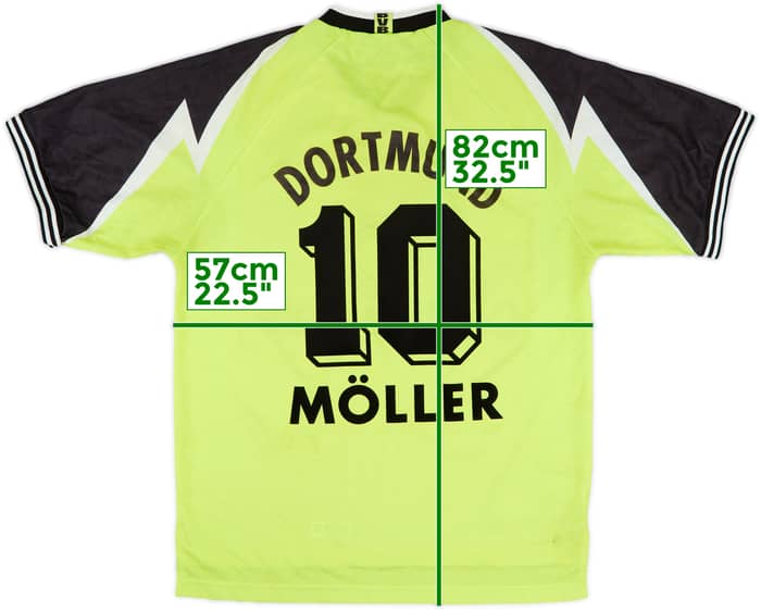 1995-96 Borussia Dortmund Home Shirt Moller #10 - 8/10 - (XXL)