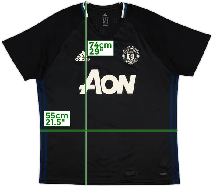 2016-17 Manchester United adizero Training Shirt - 9/10 - (XL)