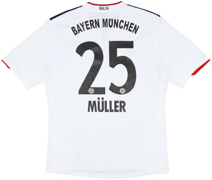 2010-12 Bayern Munich Away Shirt Muller #25 - 6/10 - (XL)