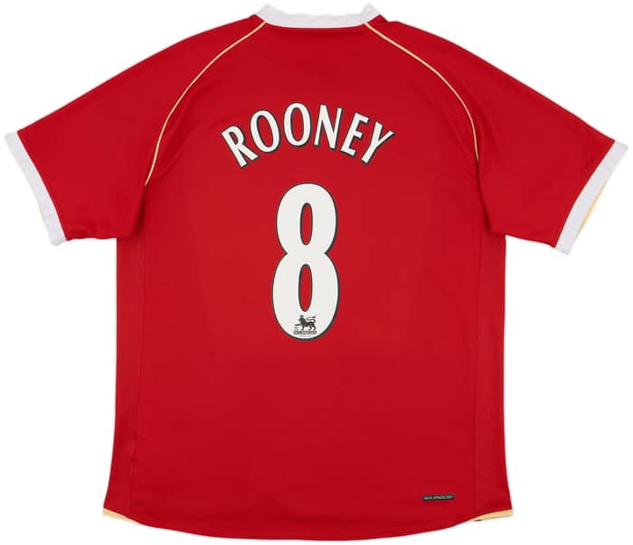 2006-07 Manchester United Home Shirt Rooney #8 - 8/10 - (L)